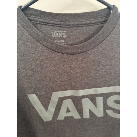 Vans gray logo print shirt size M - Picture 2 of 3